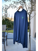 Crew neck pajama in soft modal with rackets design