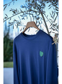 Crew neck pajama in soft modal with rackets design