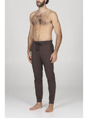 Pantaloni j-tech tuta uomo, in tessuto tecnico stretch nuance cacao