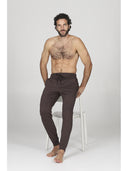Pantaloni j-tech tuta uomo, in tessuto tecnico stretch nuance cacao
