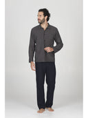 Pigiama cardigan in confortevole jacquard di cotone
