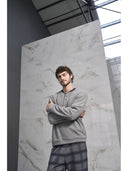 Pigiama serafino uomo,  in caldo punto milano jacquard