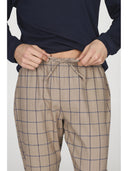 Pigiama serafino con pantalone in flanella puro cotone, fantasia
