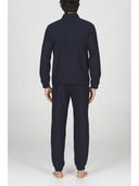 Pigiama uomo cardigan in punto milano con lavorazione scarto ago