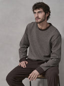 Pigiama uomo con maglia double face reversibile, pied de poule