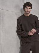 Pigiama uomo con maglia double face reversibile, pied de poule