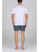 T-shirt uomo in jersey di puro cotone bianco