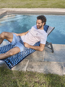 T-shirt uomo in jersey di puro cotone bianco