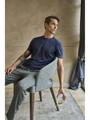 T-shirt uomo a manica corta, in performante piquet stretch j-tech