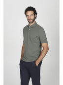 Polo uomo a manica corta, in performante piquet stretch j-tech