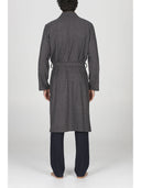 Elegante vestaglia uomo, in caldo jacquard di cotone