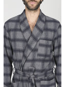 Elegante vestaglia uomo, in confortevole milano jacquard