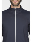 Felpa uomo zip collo alto in tessuto tecnico stretch traspirante j-tech