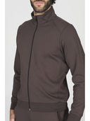 Felpa uomo zip collo alto in tessuto tecnico stretch  j-tech, personalizzabile