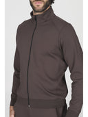 Felpa uomo zip collo alto in tessuto tecnico stretch  j-tech, personalizzabile