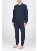 Completo homewear blu, con comoda chiusura zip