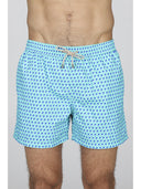 Boxer mare in leggera tela di microfibra, fantasia palma
