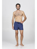 Boxer mare uomo, in leggera tela tinta unita blu