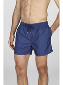 Boxer mare uomo, in leggera tela tinta unita blu