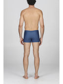Boxer mare uomo aderente micro fantasia micro blu