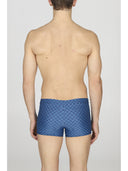 Micro-patterned slim-fit beachwear boxer shorts