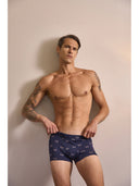 Boxer parigamba in jersey di cotone elasticizzato fantasia, confezione bipack