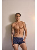 Boxer parigamba in jersey di cotone elasticizzato fantasia, confezione bipack
