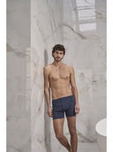 Boxer in leggero interlock fantasia, di puro cotone mercerizzato