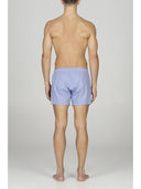 Boxer uomo classico, in pregiato popeline di puro cotone blu