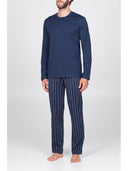 Pigiama in leggerissimo jersey di puro cotone Blu Julipet