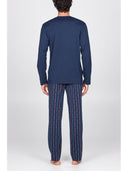 Pigiama in leggerissimo jersey di puro cotone Blu Julipet