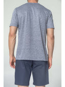 T-shirt in 100% filoscozia Blu Julipet