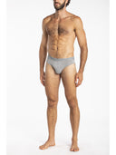 Slip medio in jersey di cotone elasticizzato bipack Grigio Mel Julipet